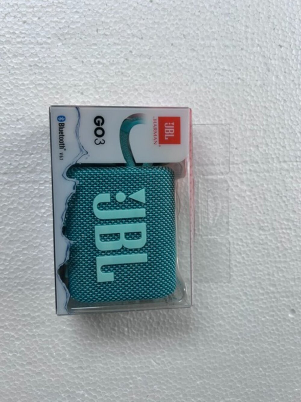 NIB JBL GO3 Portable Bluetooth Waterproof Speaker - Turquoise Blue Green